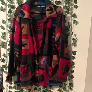 2000’s Colorful Leaf Patterned Jacket